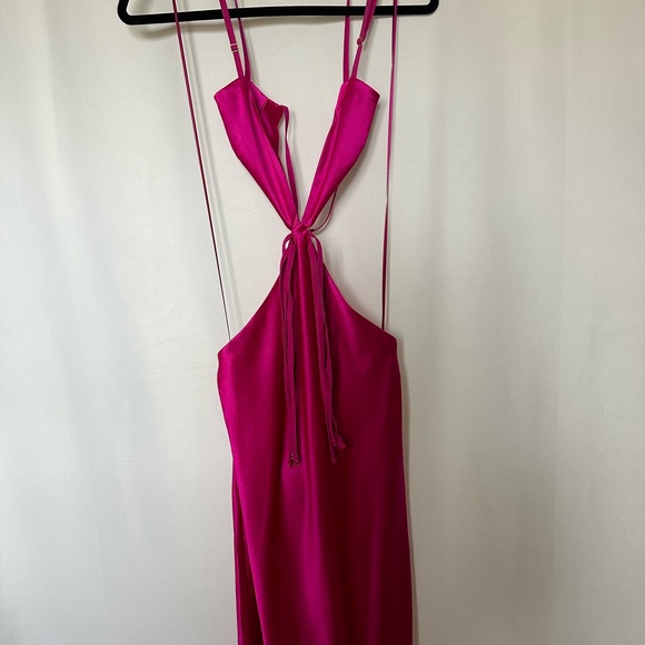Retrofete Pink Strappy Dress - Picture 2 of 4